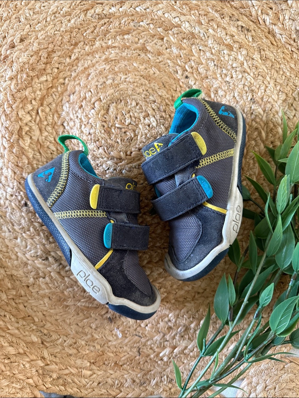 Plae Ty slip On Velcro Sneaker. Size 8